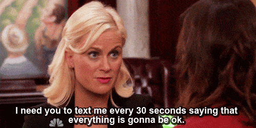 Here's an alt tag for the image: Woman anxiously demands reassurance.